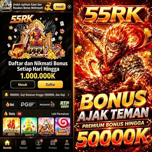 55RK - Situs Resmi Slot Online dan Pilihan Game PG Soft